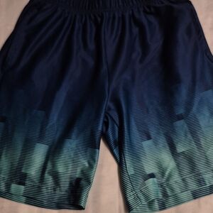 Old Navy Gradient Blue and Green Athletic Shorts
